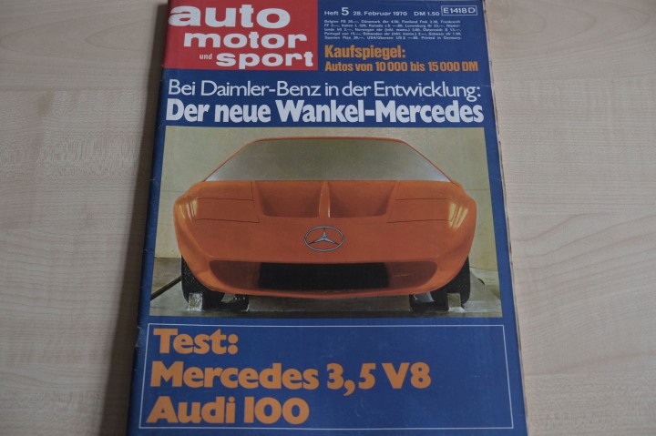 Deckblatt Auto Motor und Sport (05/1970)